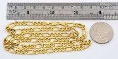 Popular 14K 5.4 MM Figaro Necklace