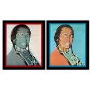American Indian Series (Red & Blue) by Andy Warhol