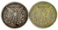 2 Different Morgan Silver Dollars: 1880 & 1921