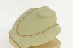 18K White Gold Marco Bicego Paradise Citrine Chain Designer Necklace