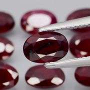 Tremendous 5.07ct natural blood red Ruby set