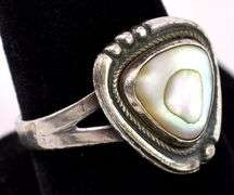 Abalone Ring in Sterling Silver