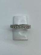 LADIES 14K WHITE GOLD AND DIAMOND BAND / RING