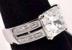 CZ Ring In Sterling Silver