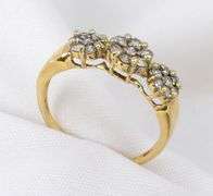 Flashy Modern Diamond Cluster Ring