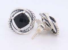 David Yurman Black Onyx Infinity Earrings