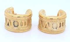 Nice Yellow Gold Atlas Hoop Earrings