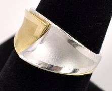 Elegant Puzzel Ring In Yellow and White Gold