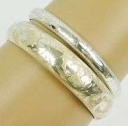 2 Sterling Silver Engraved Bangles
