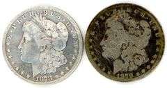 2 Different Morgan Silver Dollars: 1878 & 1879