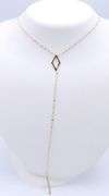 Gorgeous Yellow Gold Lana Petite Kite Tassle Necklace