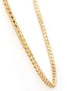 Italian 2.50MM Polished Wheat Chain Necklace in 14K