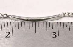 Engravable Bar Curb Link Bracelet in Sterling Silver