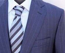 Stylish Striped Slim Fit Suit, Made in Italy