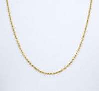Useful Yellow Gold Rope Necklace