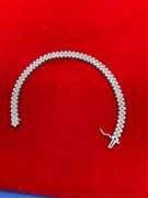 CERTIFIED BRAND NEW 14K WHITE GOLD AND DIAMOND BRACELET . 4..00 CARATS