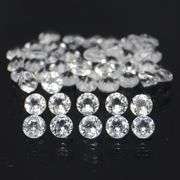 Glittering 3.03ct UNHEATED diamond white Topaz set