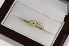 18K Yellow Gold 0.40 Ctw Marquise Diamond Vintage Engagement Ring