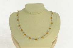 18K White Gold Marco Bicego Paradise Citrine Chain Designer Necklace