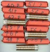 15 Different Rolls of Lincoln Wheat Cent Dates