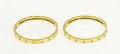 18K Yellow Gold Roberto Coin Symphony Pois Moi Hoop Earrings