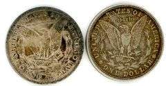 2 Different Morgan Silver Dollars: 1889 & 1921