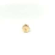 14K Yellow Gold Victorian Pearl Emerald Slide Bracelet Charm/Pendant