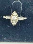 LADIES 14K WHITE GOLD DIAMOND RING