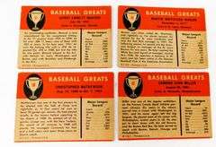 4 Fleer 1961 Baseball Greats