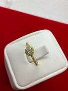 14K YELLOW GOLD AND DIAMOND RING