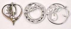 Random Pin Lot In Sterling Silver