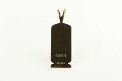 14K Yellow Gold Egyptian Hieroglyphic Cartouche Tablet Charm/Pendant