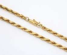 Popular 14k Diamond Cut Rope Necklace