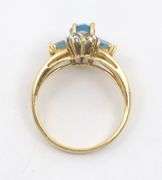 Nicely Designed Blue Topaz Ring