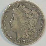 Rare key date 1879-CC Morgan Silver Dollar in nice circ