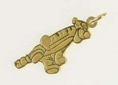 14K Yellow Gold Tigger Winnie The Pooh Disney Character Charm/Pendant