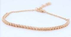 Sparkling Yellow Gold Diamond Flex Bracelet