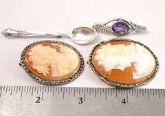 Random Pin Lot in Sterling silver