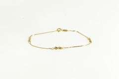 14K Yellow Gold Serpentine Rope Knot Chain Vintage Charm/Pendant