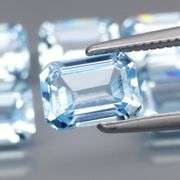 Beautiful 7.16ct sky blue Topaz set