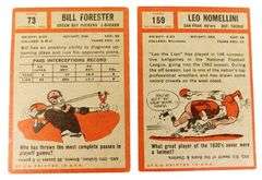 2 Topps 1962 Football Greats