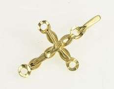 14K Yellow Gold Crucifix Cross Jesus Christian Faith Charm/Pendant
