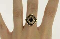 10K Yellow Gold 2.25 Ctw Natural Sapphire Ballerina Engagement Ring