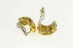 18K Yellow Gold Roberto Coin Appassionata Woven Clip Back Earrings