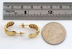 Useful , Feminine J Hoop Earrings