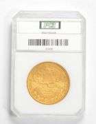 MS60 1877-CC $20 Liberty Head Gold Double Eagle - Graded PCI