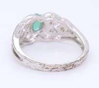 Vintage 925 Sterling Silver Gemstone Ring