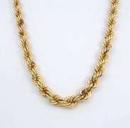 Heavy Tapered Gold Fill Rope Necklace