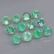 Vivid! Top green 2.63ct Colombian Emerald set