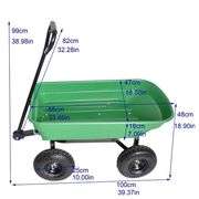 Poly Garden Dump Cart Folding Wagon